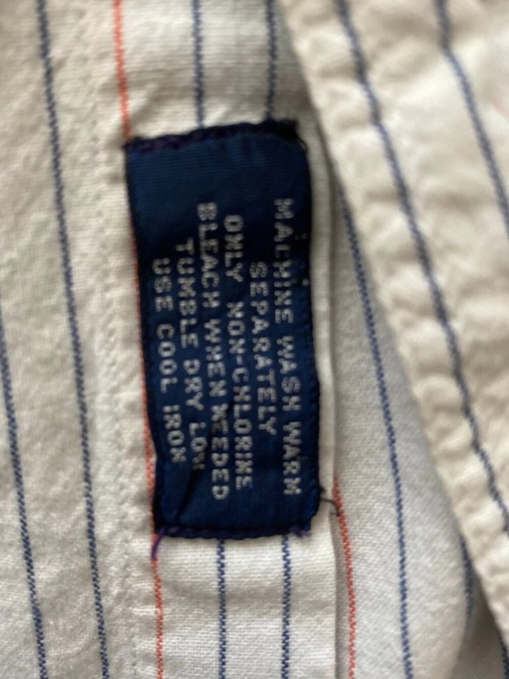 Vintage 90s Gant Salty Dog Striped Half Sleeve Dress Shirt - Picture 4 of 5